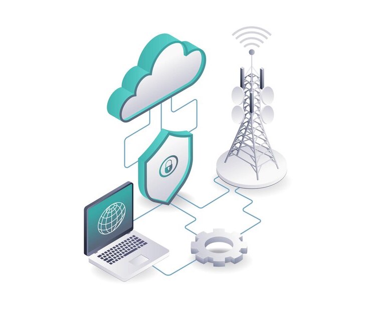 Telecom Networks Abstract Visual